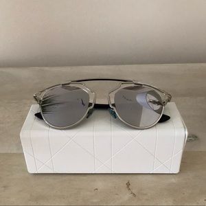 Dior Palladium/Silver Mirror So Real Sunglasses